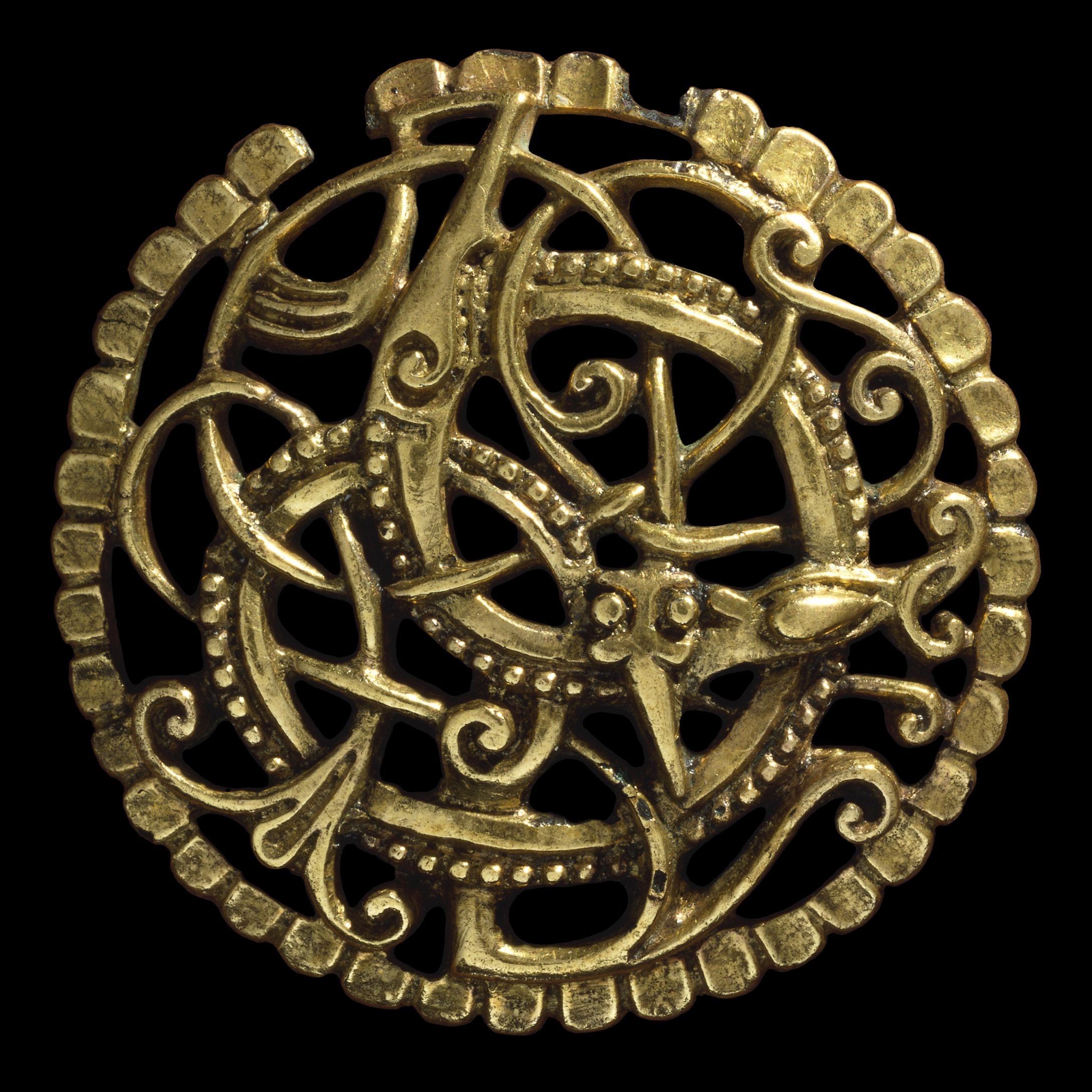 Historical Baltic Viking Ring Reenactment Brass Spiral Adjustable Ancient Tribal Jewellery